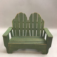 Load image into Gallery viewer, Green Wood Doll Bench (9x11x5)
