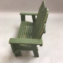 Load image into Gallery viewer, Green Wood Doll Bench (9x11x5)
