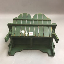 Load image into Gallery viewer, Green Wood Doll Bench (9x11x5)
