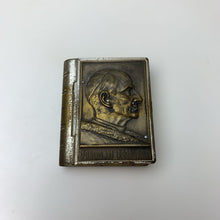 Load image into Gallery viewer, Vintage Pope Paulus VI Pont Max Rosary Case w/ Black Aurora Borealis Crystal Rosary
