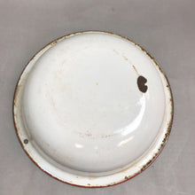 Load image into Gallery viewer, White &amp; Red Enamelware Basin / Bowl (3x12.25x12.25)
