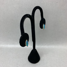 Load image into Gallery viewer, Vintage Native American Sterling Opal Inlay 0.5&quot; Stud Earrings
