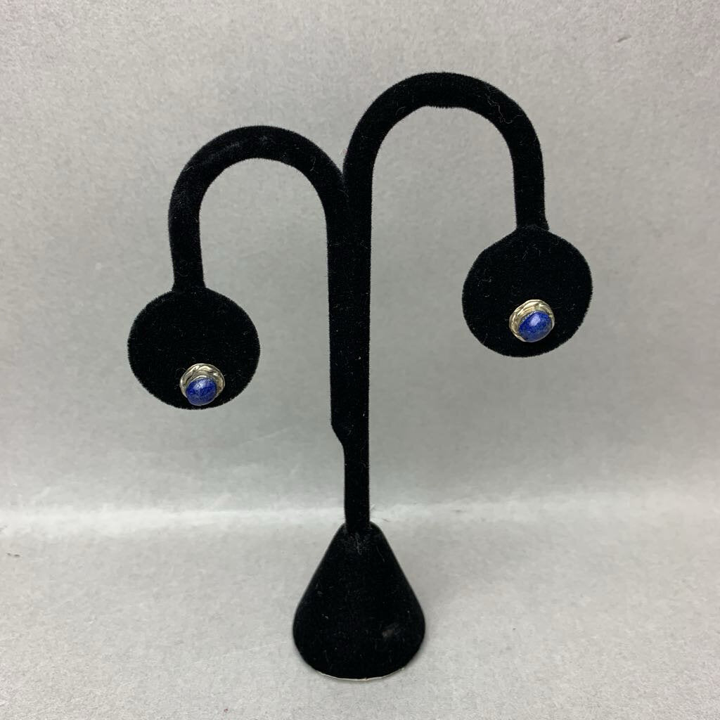 Vintage Native American Sterling Lapis Lazuli 0.25