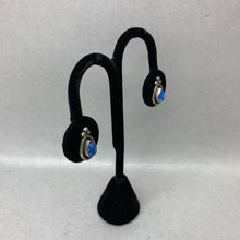 Load image into Gallery viewer, Vintage Native American Sterling Lapis Lazuli 0.75&quot; Stud Earrings
