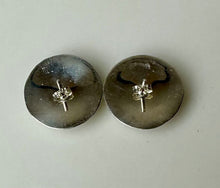 Load image into Gallery viewer, Vintage Native American Sterling Domed Concho Button 1&quot; Stud Earrings

