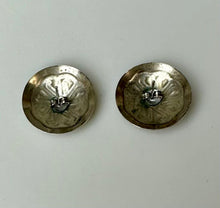 Load image into Gallery viewer, Vintage Native American Sterling Domed 0.75&quot; Concho Button Stud Earrings
