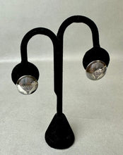 Load image into Gallery viewer, Vintage Native American Sterling Balloon Etching Domed 0.75&quot; Stud Earrings
