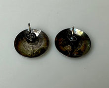 Load image into Gallery viewer, Vintage Native American Sterling Balloon Etching Domed 0.75" Stud Earrings

