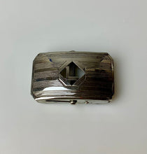 Load image into Gallery viewer, Vintage Sterling Etched Cutout Initial Belt Buckle (1x2&quot;)
