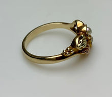 Load image into Gallery viewer, 10K Black Hills Gold Pearl Ring sz 6 (3.2g)

