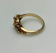 Load image into Gallery viewer, 10K Black Hills Gold Pearl Ring sz 6 (3.2g)
