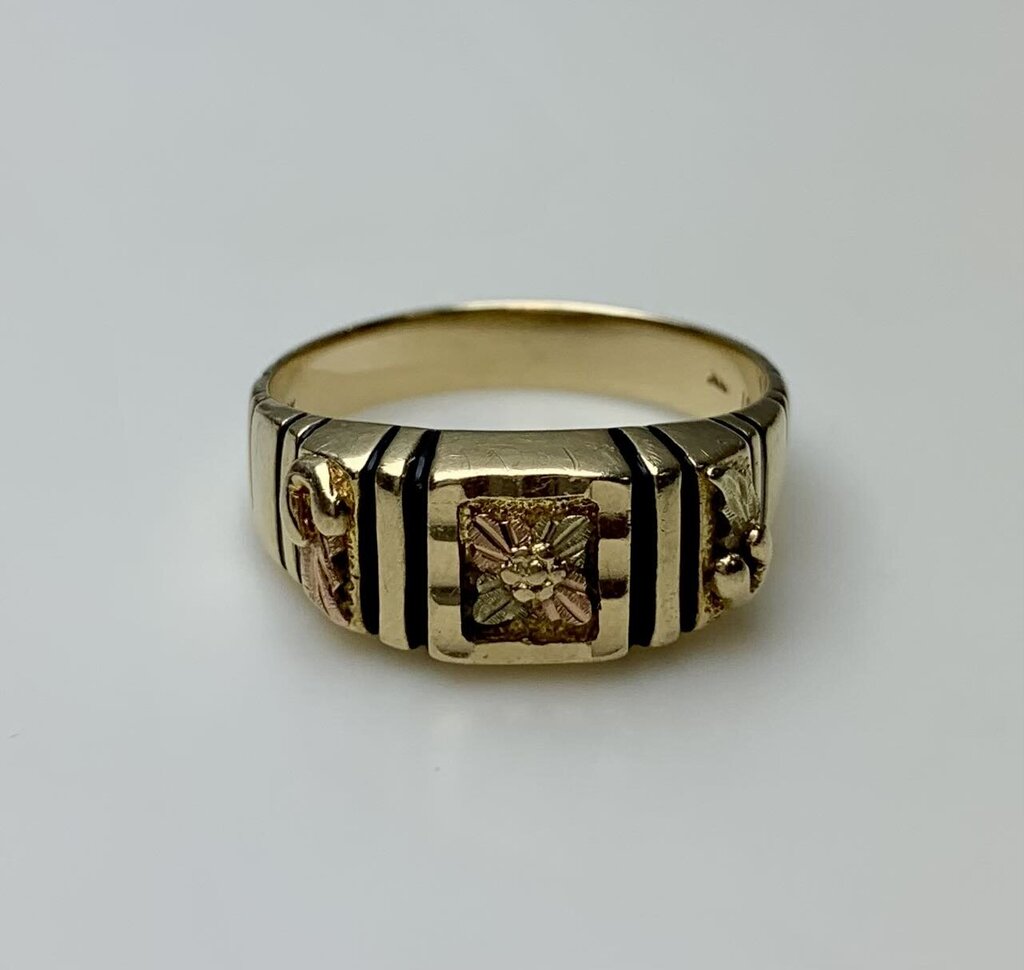 12K Black Hills Gold Ring sz 11 (6.2g)