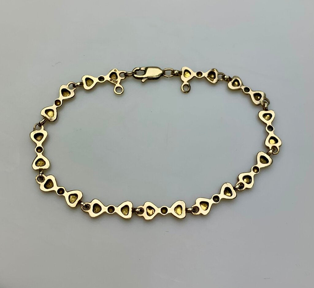 10K Black Hills Gold Leaf Link 7.5