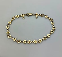 Load image into Gallery viewer, 10K Black Hills Gold Leaf Link 7.5" Bracelet (6.3g)
