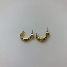 Load image into Gallery viewer, 10K Black Hills Gold Half Hoop Stud Earrings (1.9g)
