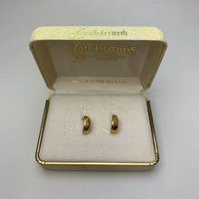 Load image into Gallery viewer, 10K Black Hills Gold Half Hoop Stud Earrings (1.9g)

