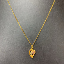 Load image into Gallery viewer, 10K Black Hills Gold Pendant on Gold Filled 19&quot; Chain &amp; Stud Earrings Set (3.5g)
