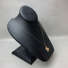Load image into Gallery viewer, 10K Black Hills Gold Pendant on Gold Filled 19&quot; Chain &amp; Hook Earrings Set (5.6g)
