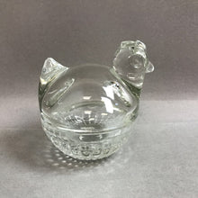 Load image into Gallery viewer, Clear Glass Nesting Hen (4x3.25x3.25)
