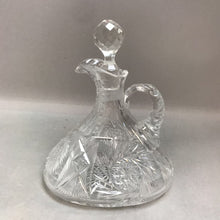 Load image into Gallery viewer, Vintage Glass Pinwheel Decanter with Stopper (7&quot;)
