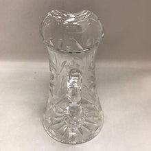 Load image into Gallery viewer, Vintage Crystal Etched Flowers Water Pitcher (10&quot;)
