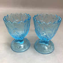 Load image into Gallery viewer, Vintage Pair of Blue Bullrush Bird, Fish Toothpick Holders (3.5&quot;)
