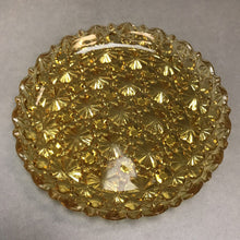 Load image into Gallery viewer, Amber Pressed Glass Dessert Plate (5.5in)
