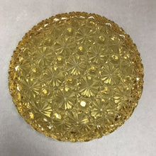 Load image into Gallery viewer, Amber Pressed Glass Dessert Plate (5.5in)
