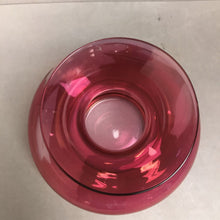 Load image into Gallery viewer, Cranberry Glass Floral Fenton Vase (5in)
