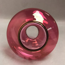 Load image into Gallery viewer, Cranberry Glass Floral Fenton Vase (5in)
