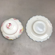 Load image into Gallery viewer, Vintage Consolidated Glass Cosmos Covered Round Butter Cheese Dish (6x8)
