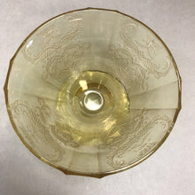Load image into Gallery viewer, Antique Indiana Federal Madrid Amber Yellow Glass Dessert Cup (2.5inx4in) (12 Available)
