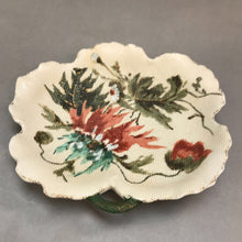 Load image into Gallery viewer, Ceramic Floral Needlepoint Decorative Plate (7.5in)
