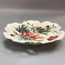 Load image into Gallery viewer, Ceramic Floral Needlepoint Decorative Plate (7.5in)
