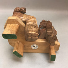 Load image into Gallery viewer, Wooden Hand-Carved Couple on a Bench Ecuador (9inx8in) (As Is)
