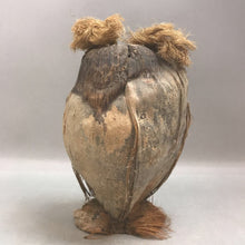 Load image into Gallery viewer, Vintage Carved Coconut Owl Shell Handmade Sculpture (9&quot;)
