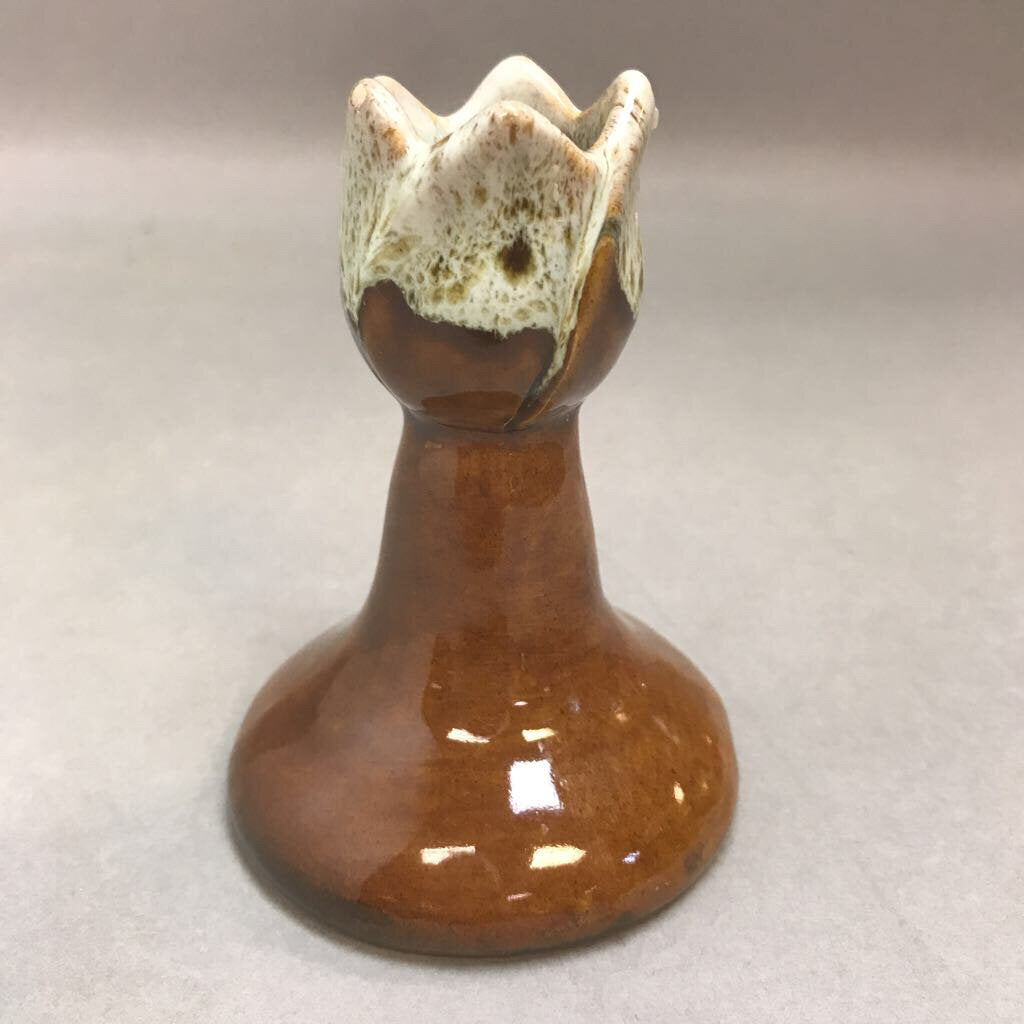 Anna Van Briggle Drip Glaze Art Pottery Candlestick (4