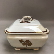 Load image into Gallery viewer, Antique Royal Ironstone Tea Leaf Luster Band Sugar Bowl with Lid (3x5)(As Is)
