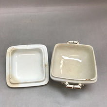 Load image into Gallery viewer, Antique Royal Ironstone Tea Leaf Luster Band Sugar Bowl with Lid (3x5)(As Is)
