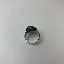 Load image into Gallery viewer, Vintage Native American Sterling Green Turquoise Teardrop Ring sz 6.75
