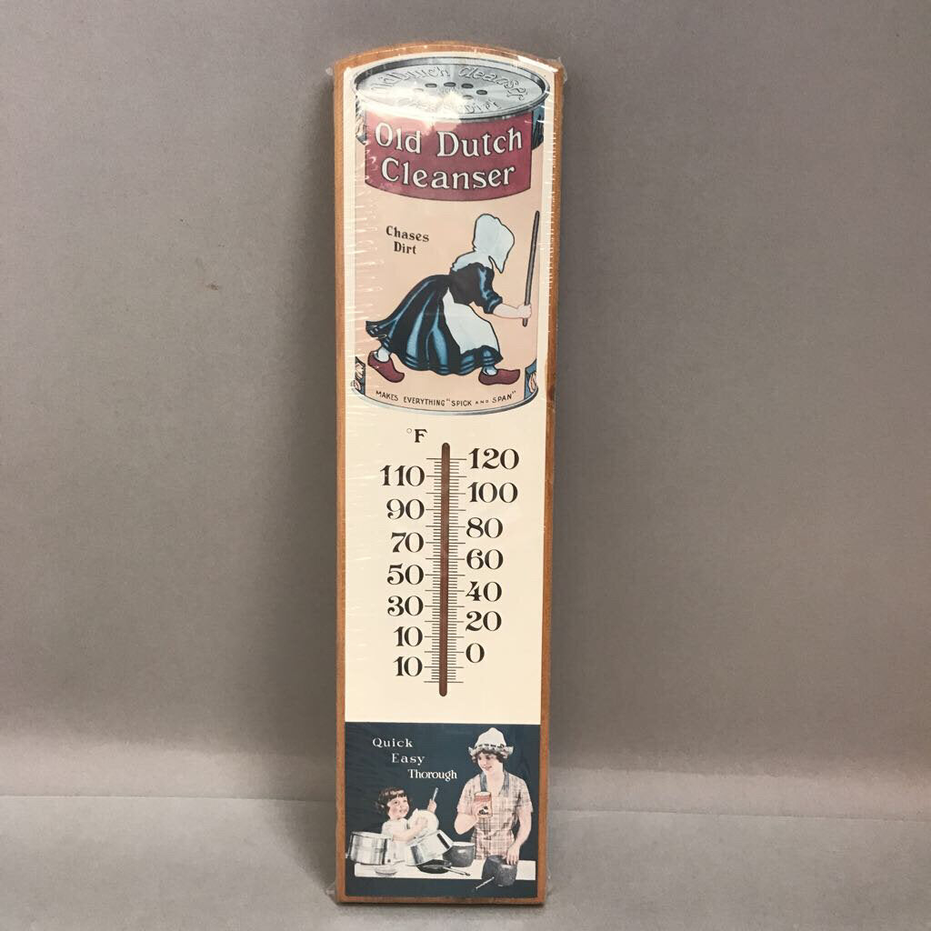 Vintage Ad Thermometer Old Dutch Cleanser (18inx4.5in)