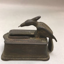 Load image into Gallery viewer, Antique Cast Iron Mechanical Woodpecker Toothpick Dispenser (4inx3in)
