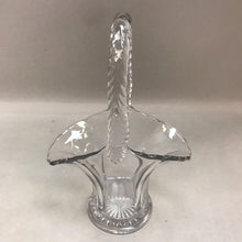 Load image into Gallery viewer, Vintage Glass Basket with Braided Handle (9&quot;)
