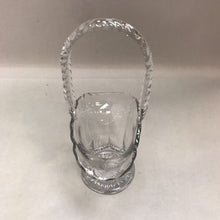 Load image into Gallery viewer, Vintage Glass Basket with Braided Handle (9&quot;)

