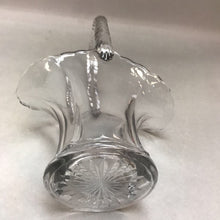 Load image into Gallery viewer, Vintage Glass Basket with Braided Handle (9&quot;)
