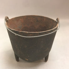 Load image into Gallery viewer, Vintage Cast Iron 3 Legged Cauldron (5x6)
