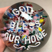 Load image into Gallery viewer, Vintage God Bless Our Home Paperweight (3&quot;)
