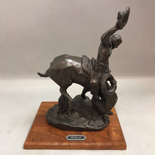 Load image into Gallery viewer, Bronze Sculpture The Bucker and the Buckaroo by Charles Marion Russel (13inx10in)
