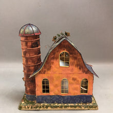 Load image into Gallery viewer, Metal Barn Fall-Themed Candle Holder (10inx8.5in)
