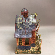 Load image into Gallery viewer, Metal Barn Fall-Themed Candle Holder (10inx8.5in)
